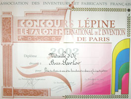 The golden medal of the "Concours Lepin 2002" exhibition